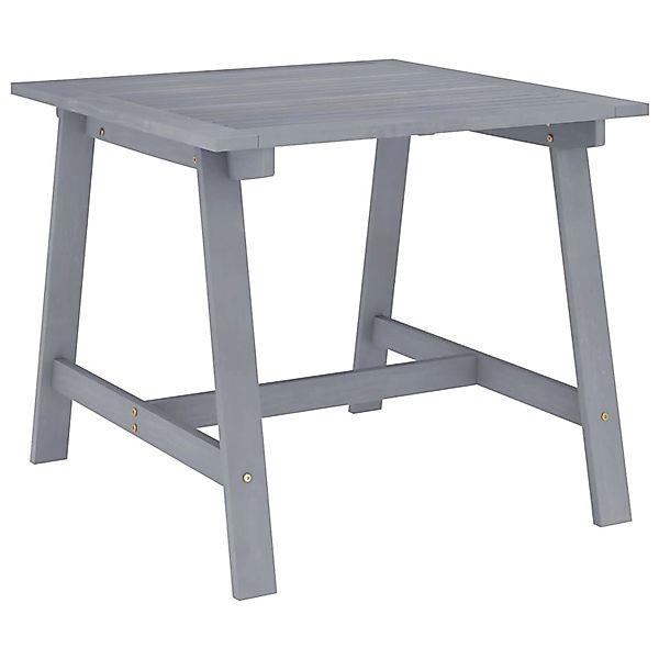 vidaXL Garten-Esstisch Grau 88x88x74 cm Akazie Massivholz 312410 günstig online kaufen