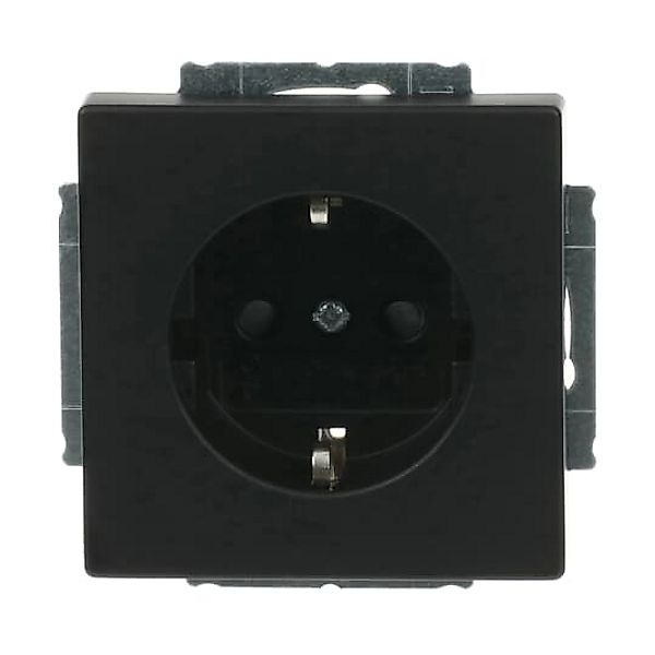 Busch-Jaeger SCHUKO Steckdosen-Einsatz schwarz matt 2300 EUCB-885 günstig online kaufen