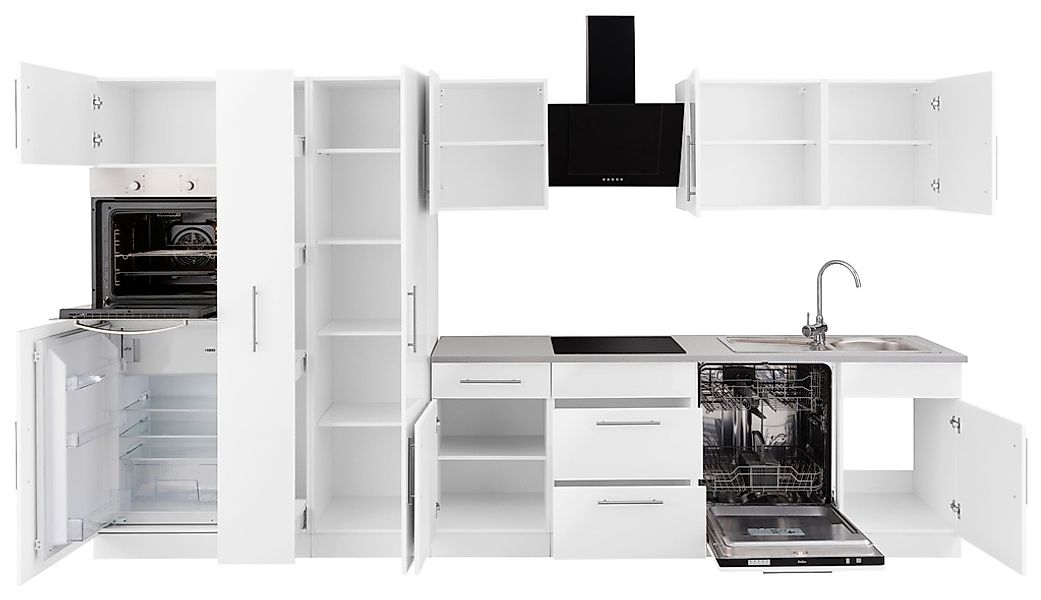 wiho Küchen Küchenzeile "Cali, TOPSELLER" ohne E-Geräte, Breite 360 cm günstig online kaufen