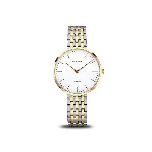 Bering Quarzuhr Bering Titanium gold glänzend günstig online kaufen