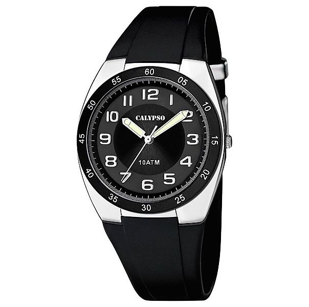 Calypso Quarzuhr Herrenuhr K5753-6 Schwarz Kunststoffband günstig online kaufen