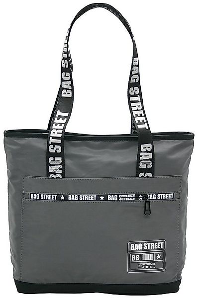 BAG STREET INTERNATIONAL Schultertasche Nylon Shopping Bag mit Henkel-Print günstig online kaufen
