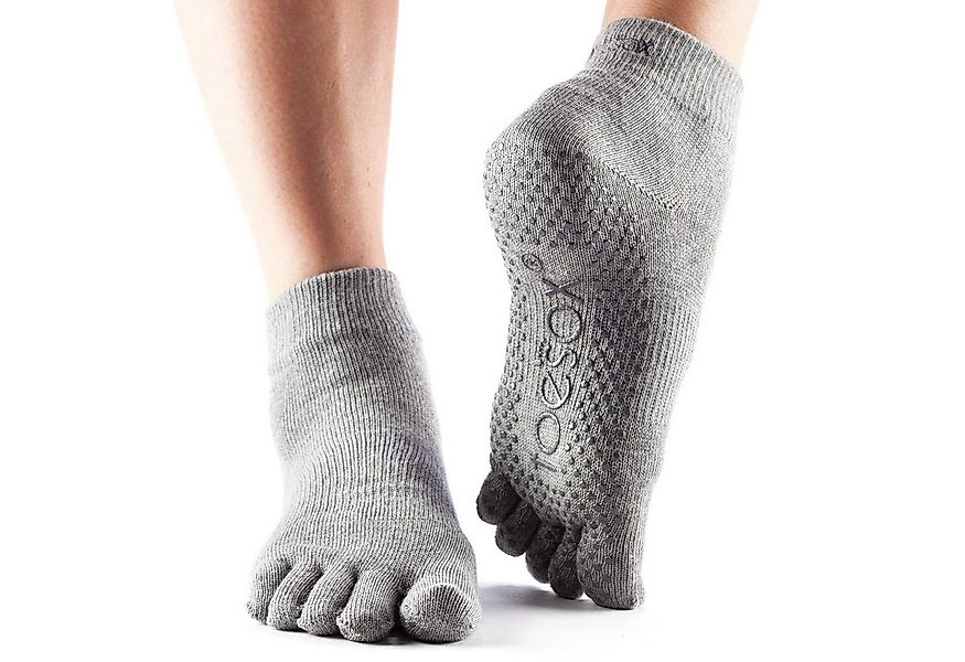 ToeSox Sportsocken Full-Toe Ankle Grey Gr. S günstig online kaufen