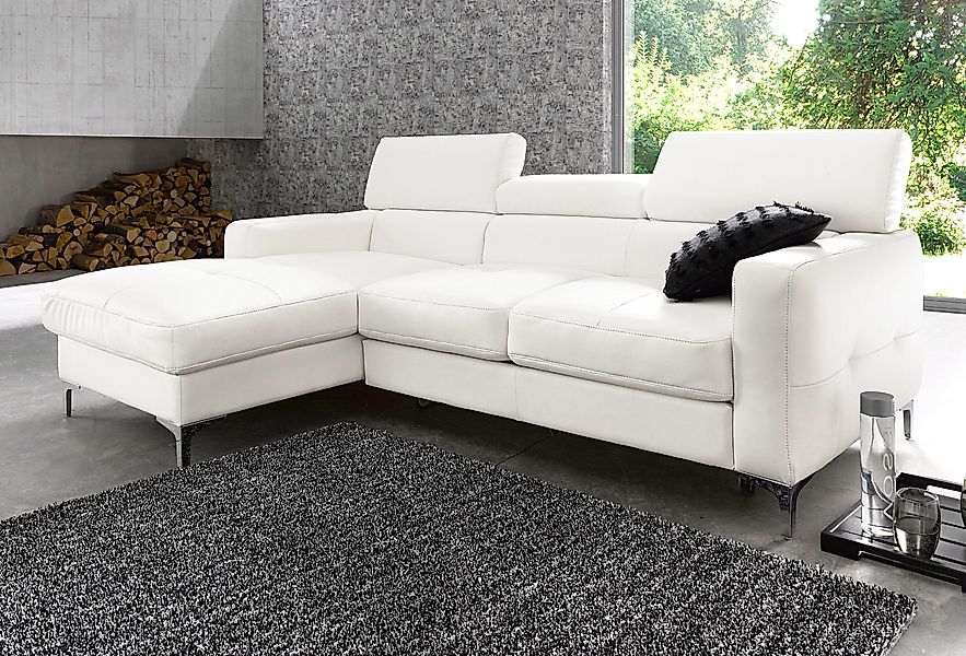 COTTA Ecksofa Sammy L-Form, mit Kopfteilverstellung, günstig online kaufen