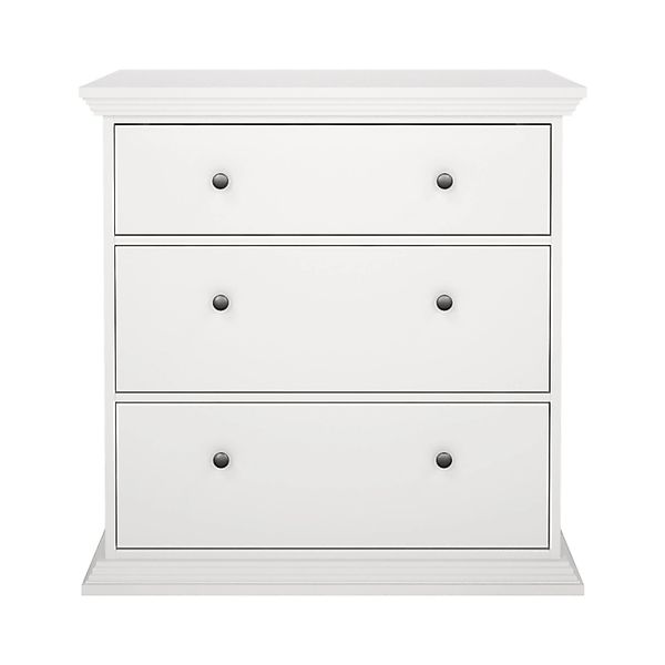ebuy24 North Kommode 3 Schubladen Weiß günstig online kaufen