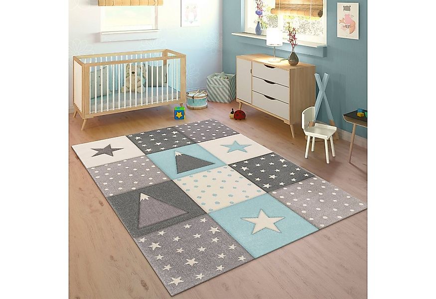 Paco Home Kinderteppich Cosmo 340, rechteckig, Höhe: 17 mm, Kurzflor, Paste günstig online kaufen