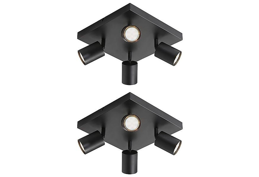 Nettlife Deckenstrahler Deckenstrahler Weiß GU10 4/6 Flammig, 330° Schwenkb günstig online kaufen