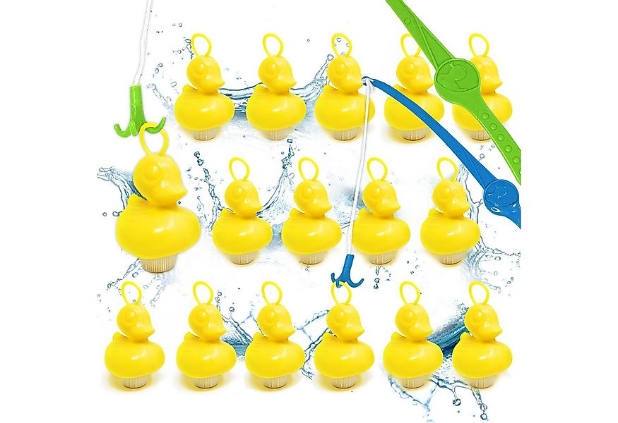AMLI Spielzeug-Gartenset Entenangeln 16x Gelbe Enten inkl. 2 Angeln, Plasti günstig online kaufen