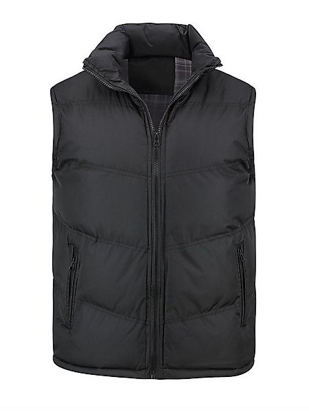 YOUTHUP Steppweste Herren Dicke Freizeit Winterweste mit Stehkragen günstig online kaufen