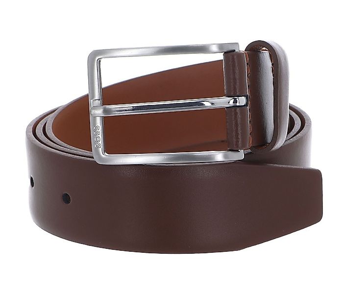 BOSS Ledergürtel Erman-L Sz35 Leather Belt aus echtem Rindsleder günstig online kaufen