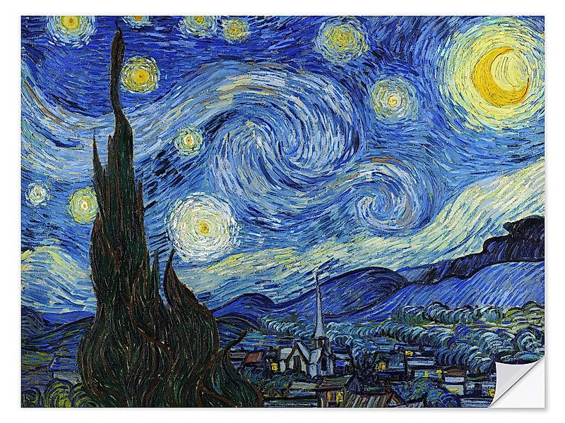 Posterlounge Poster Vincent van Gogh, Sternennacht, günstig online kaufen