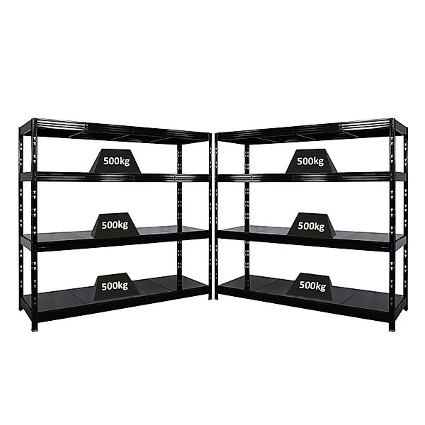 PROREGAL Mega Deal 2x Profi Schwerlastregal Rhino HxBxT 180x200x60cm 4 Stah günstig online kaufen