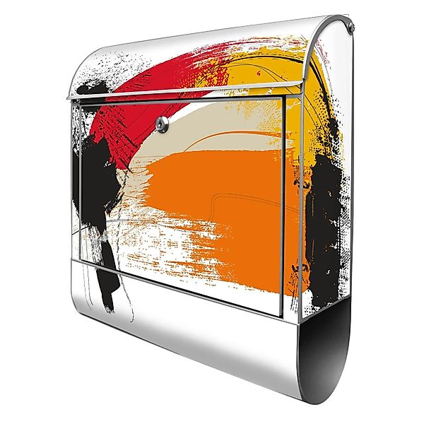 Banjado Design Briefkasten Silber Pulverbeschichtet 39x47x14cm 2 Schlüssel günstig online kaufen