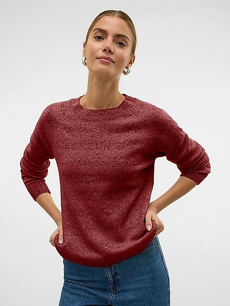 Vero Moda Rundhalspullover VMDOFFY LS O-NECK BLOUSE GA NOOS Materialmix, re günstig online kaufen