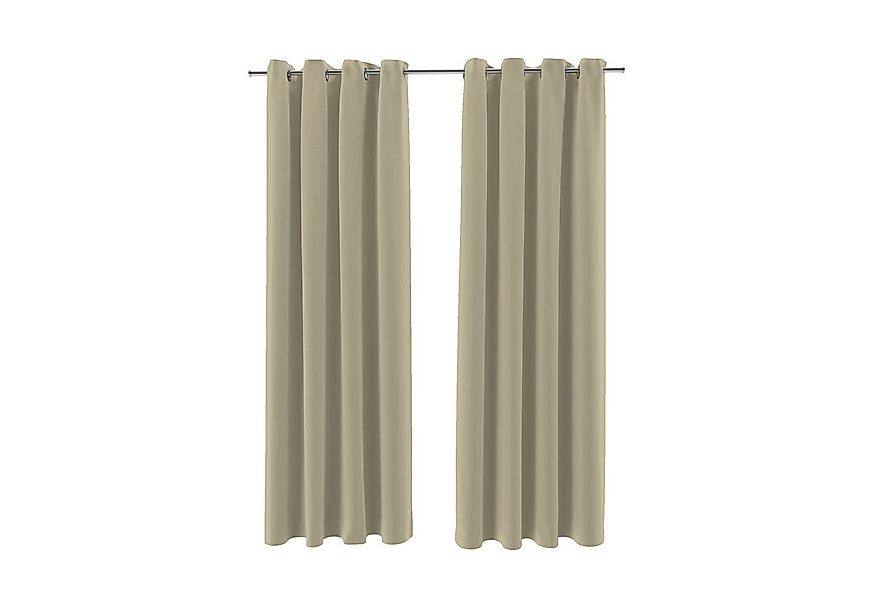 Brielle Verdunkelungsvorhang Brielle Blackout Curtain - 2 pcs Beige 140x175 günstig online kaufen