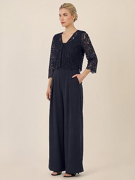 Apart Jumpsuit mit Spitzenjäckchen und weitem Bein günstig online kaufen