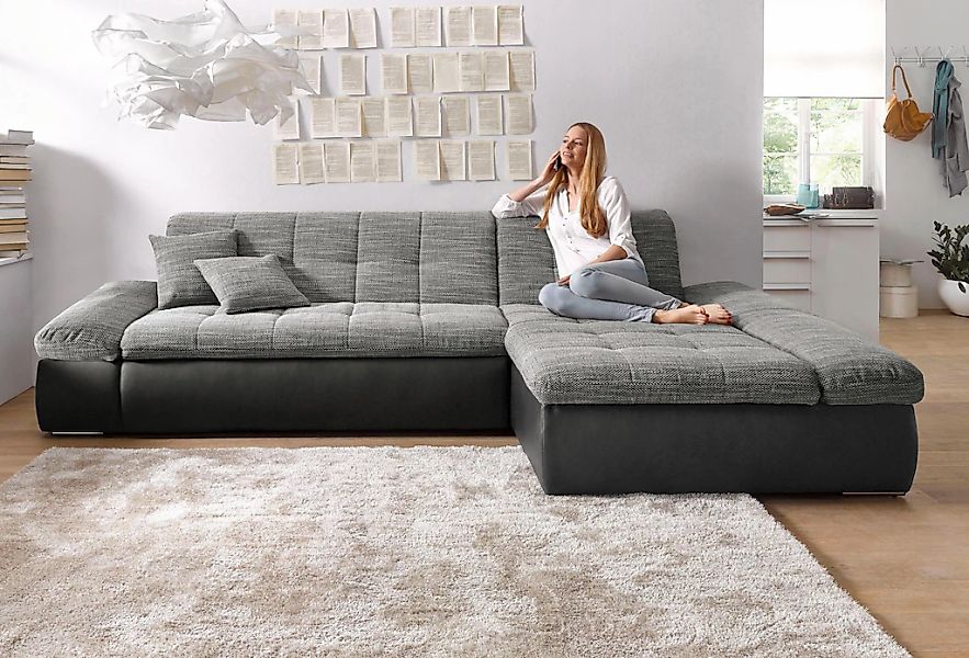 DOMO collection Ecksofa "Moric, L-Form, XXL-Sofa - Breite 300cm", wahlweise günstig online kaufen