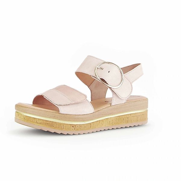 Gabor Plateausandaletten "Plateau Sandale Materialmix Leder" günstig online kaufen