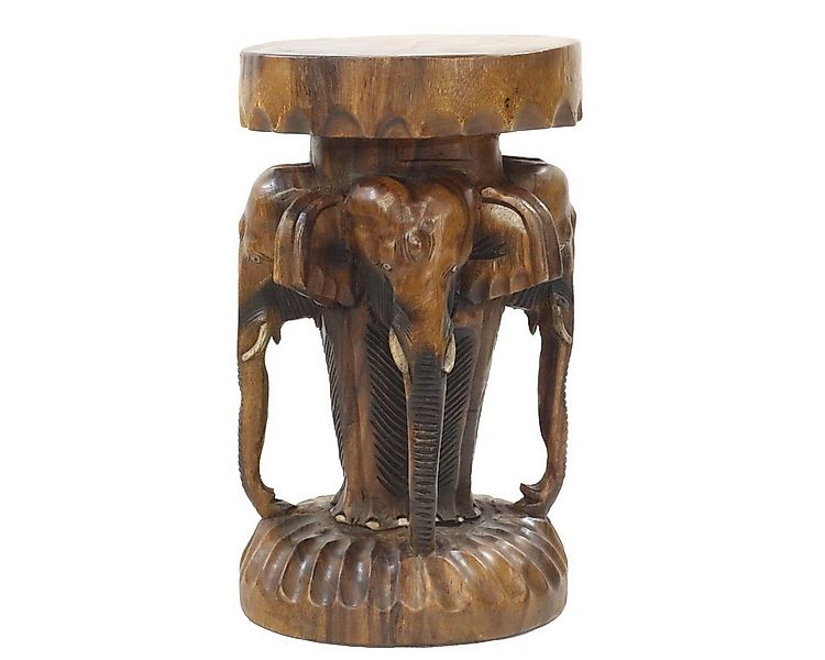 Oriental Galerie Blumenhocker Rundhocker Elefant 50 cm braun (1 St) günstig online kaufen
