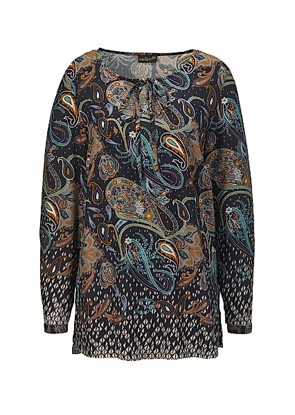 GOLDNER Druckbluse "Kurzgröße Farbbrillante Druckbluse mit liebevollen Deta günstig online kaufen