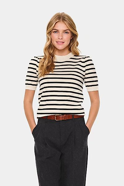 Saint Tropez Kurzarmpullover "MilaSZ SS Striped" günstig online kaufen