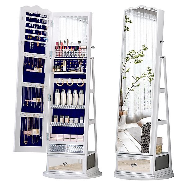 FREDEES Schmuckschrank 360° Drehbarer Schmuckschrank mit günstig online kaufen