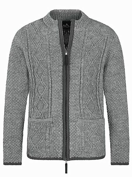 Almbock Trachtenstrickjacke Strickjacke Chris (1-tlg) grau günstig online kaufen