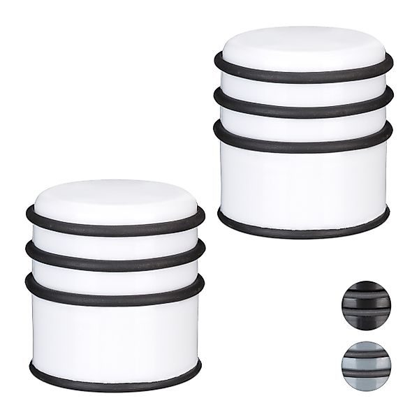 relaxdays Türstopper 2 x Türstopper weiß günstig online kaufen