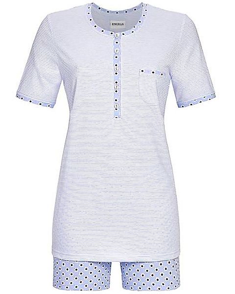 Ringella Pyjama Damen Kurzarm 'Muster-Mix' 4211310, günstig online kaufen