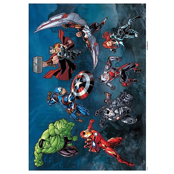 Komar Wandsticker Avengers Crew 30 cm x 30 cm günstig online kaufen