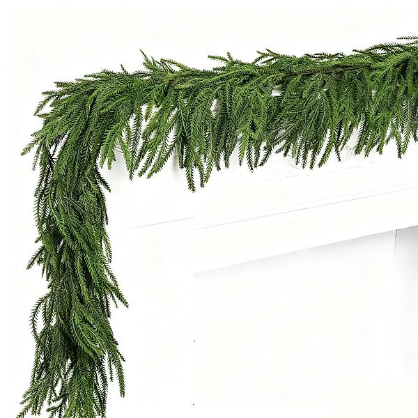 Kunstgirlande Künstliche Weihnachtsgirlande, künstlich Wintergirlande Außen günstig online kaufen