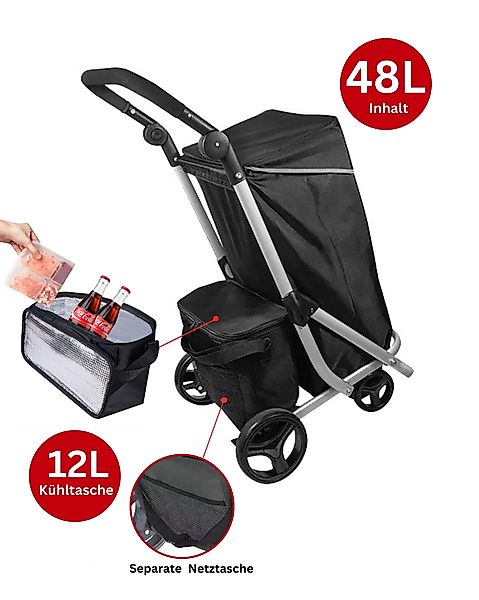 Rungassi Einkaufstrolley XXL Einkaufstrolley 48L Trolley günstig online kaufen