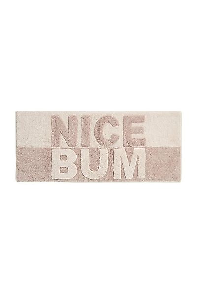 Next Badematte Nice Bum Badematte aus 100 % Baumwolle, Baumwolle günstig online kaufen