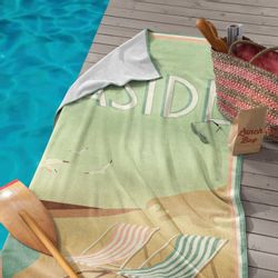 Seahorse Strandtuch Blackpool, Frotteevelours (1-St), 90x170, günstig online kaufen