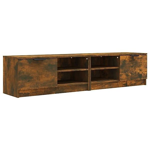 furnicato TV-Schrank TV-Schränke 2 Stk. Räuchereiche 80x35x36,5 cm Holzwerk günstig online kaufen