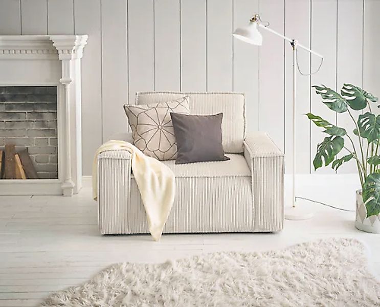 Home affaire Sessel »SHERWOOD, Love-Seat in 3 Stoffarten verfügbar«, passen günstig online kaufen