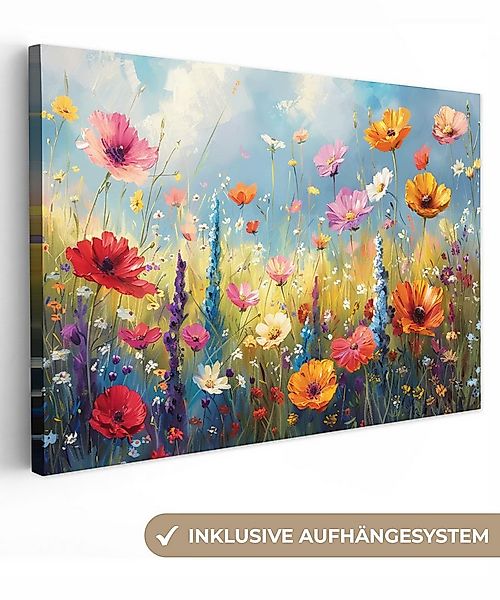 OneMillionCanvasses® Leinwandbild Blumen - Natur - Botanik - Kunst, Fotodru günstig online kaufen