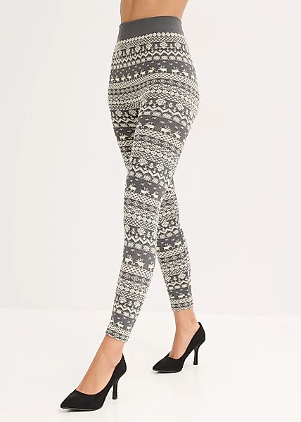 bonprix Thermoleggings aus recyceltem Polyester, mit Elasthan-Anteil, wärme günstig online kaufen