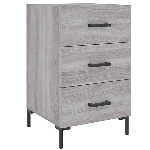vidaXL Nachttisch Grau Sonoma 40x40x66 cm Holzwerkstoff 827666 günstig online kaufen