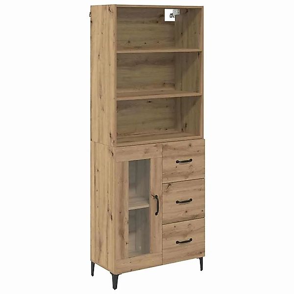 vidaXL Highboard Artisan-Eiche 69,5 x 34 x 180 cm Holzwerkstoff 3415874 günstig online kaufen