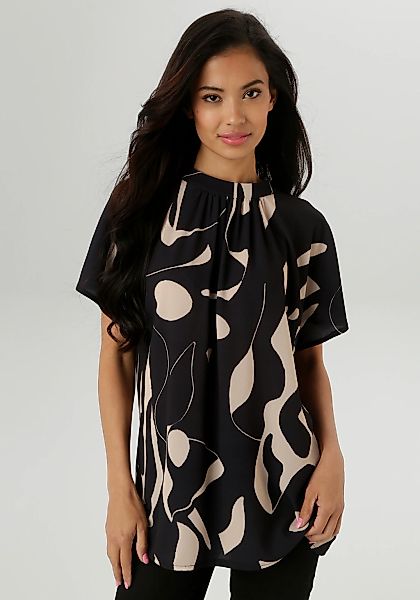 Aniston SELECTED Kurzarmbluse, in extra weiter Form - NEUE KOLLEKTION günstig online kaufen