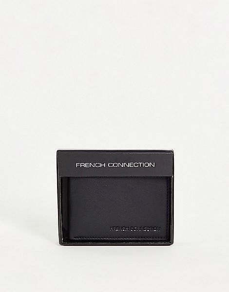 French Connection – Klassische, zweifach faltbare Brieftasche in Schwarz günstig online kaufen
