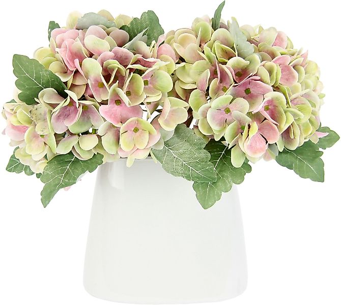 I.GE.A. Kunstblume "Hortensienbusch" In Keramikvase günstig online kaufen