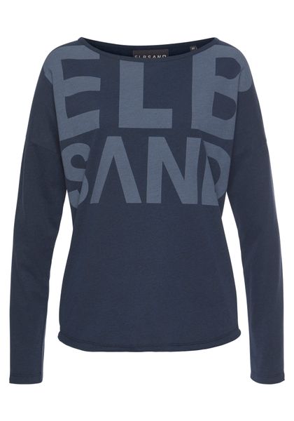 Elbsand Langarmshirt Niola mit großem Frontprint, günstig online kaufen
