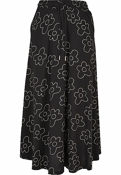 URBAN CLASSICS Jerseyrock "Urban Classics Damen Ladies Viscose Midi Skirt" günstig online kaufen