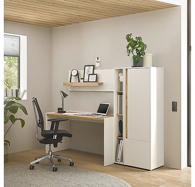 Lomadox Büromöbel-Set CRISP-61, (Spar-Set, 4-tlg., Schreibtisch Regal Akten günstig online kaufen