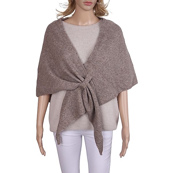 MIRROSI Strickponcho Damen Poncho Cape Dreieckstuch günstig online kaufen