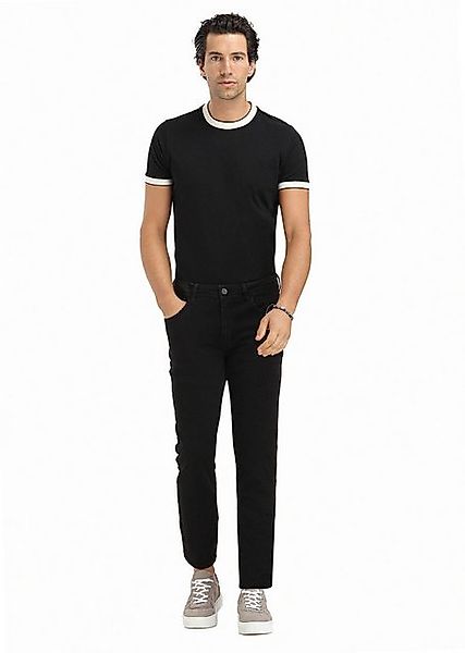 RAMSEY Regular-fit-Jeans Schwarze Slim Fit Denim Baumwollmischung Hose günstig online kaufen