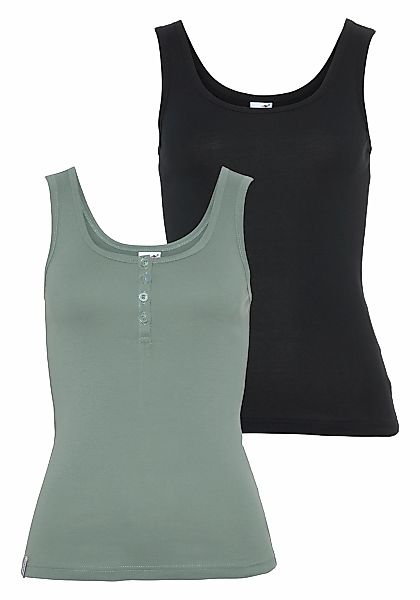 KangaROOS Tanktop, 2 Stk. einmal mit und einmal ohne Knopfleiste günstig online kaufen