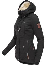 Marikoo Winterjacke "Bikoo" mit Kapuze sportliche Damen Outdoor Baumwolljac günstig online kaufen